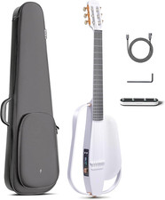 NEXG 2N Chitarre Elettriche - Kit per Chitarra Acustica Bianca 38 Pollici in Fib