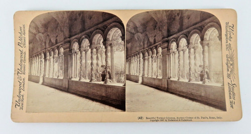 Colonne torte antico chiostro - torte,