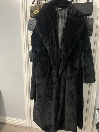 Cappotto pelliccia nero - ,