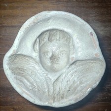 CERAMICA ANTICA FORMINA FORMELLA CALTAGIRONE PASTA BIANCA SICILIA MAIOLICA 700