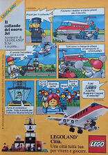 Pubblicità Italian Ritaglio 1985 LEGO LEGOLAND Aeroporto collaudo Jet