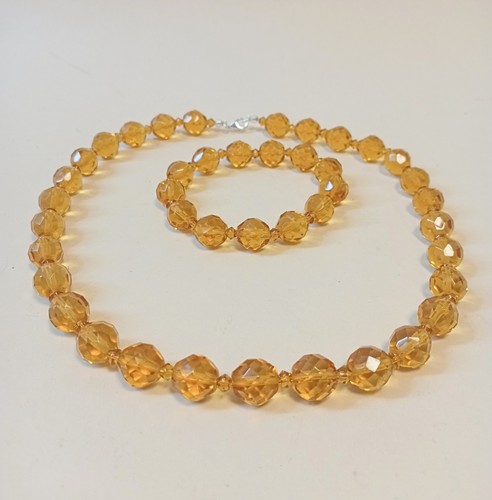 Collana bracciale vetro - collana,
