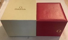 Omega scatola completa a cubo ORIGINALE pelle rossa box anni 60/70