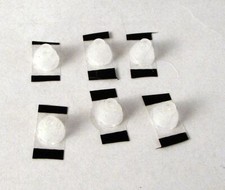 6x Borchie in Gomma di