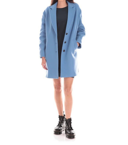 Cappotto misto lana color - in,