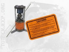 DECAL DECALCOMANIE  RECHAUD M41 COLEMAN FUEL   . jeep willys dodge us  ww2