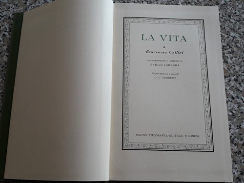 Vita benvenuto cellini - la,