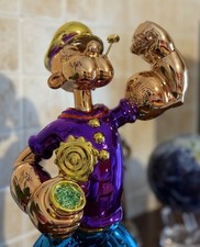 POPEYE Scultura Jeff Koons Statua Candy Made Pop Art Gold Bansky Monopoly Viola
