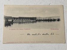 Cartolina La Darsena Colla Stazione Torpediniere Civitavecchia F.P. Viagg.1922
