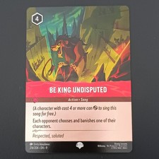 Disney Lorcana Tcg Be King Undisputed Epic Fabled English Near Mint A334