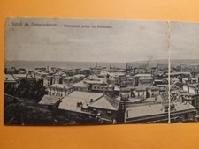 Sampierdarena (Genova). Veduta vista dal Belvedere - Cartolina doppia.