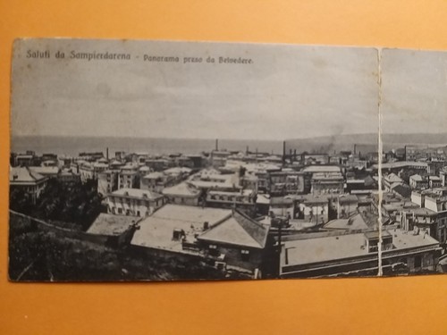 Sampierdarena veduta - (genova).,