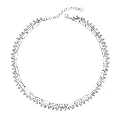 Collana donna acciaio - collana, in