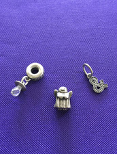 3x Autentico Charm Pandora