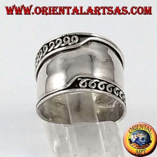 Anello fascia larga argento - anello,