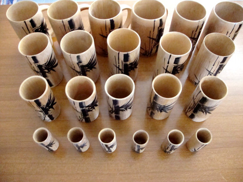 Servizio bicchieri legno - di,