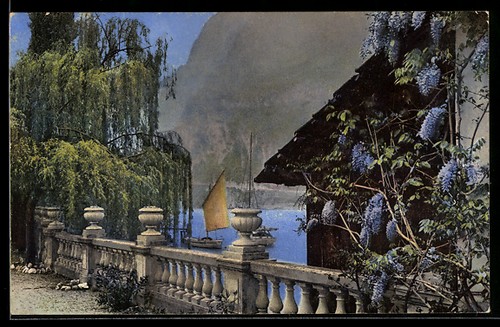 Cartolina artista fotocromia - cartolina,