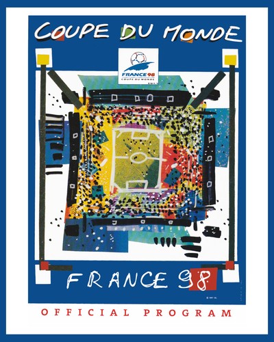 Poster francia mondiali 1998 - francia,