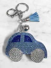 Auto Macchina Portachiavi 3D ,Morbido Ciondolo Borsa Zaino da Donna (10 colori)