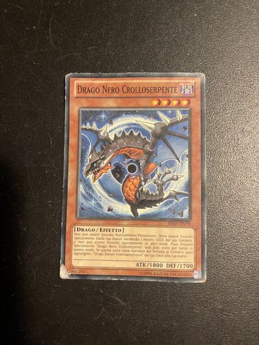 Carta gioco konami drago nero - gioco,