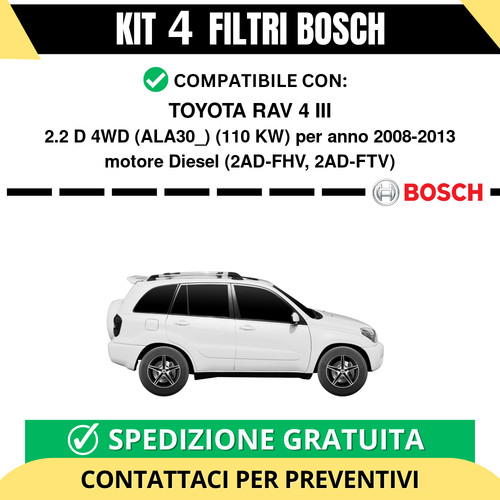 Kit bosch filtri tagliando - kit,