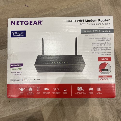 Netgear n600 d3600 - n600, d3600-100uks*