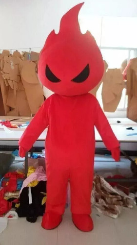 Costume mascotte fiamma - mascotte,