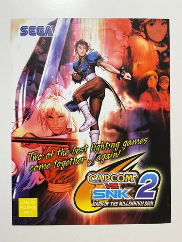 Volantino arcade capcom snk - arcade, vs