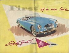 BROCHURE DEPLIANT MG MGA COUPE' SPIDER PROSPEKT (P4)