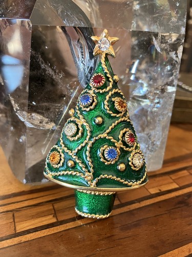 Christmas tree brooch with - !,
