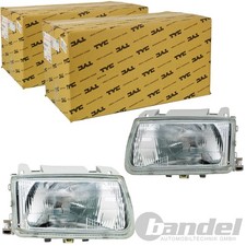 2X TYC H4 FARI ANTERIORI SINISTRO E DESTRO PER VW POLO III 6N1 94-99 CON LWR