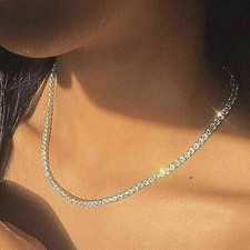 Collana tennis argento - collana,