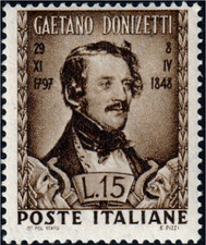 1948 ITALIA REPUBBLICA CENTENARIO DONIZETTI MNH**