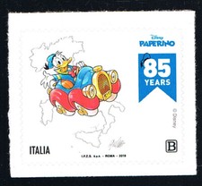 ITALIA 1 FRANCOBOLLO PAPERINO 85 ANNI 2019 nuovo** (BI12.450)