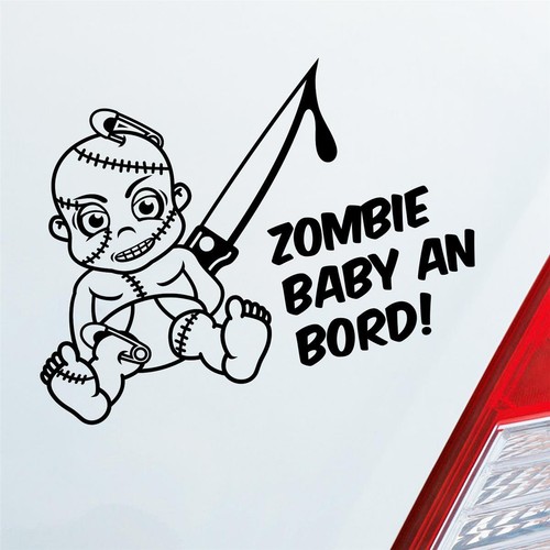 Adesivo auto zombie - bambino, a