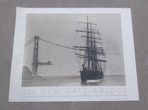 Poster vintage golden gate - poster,