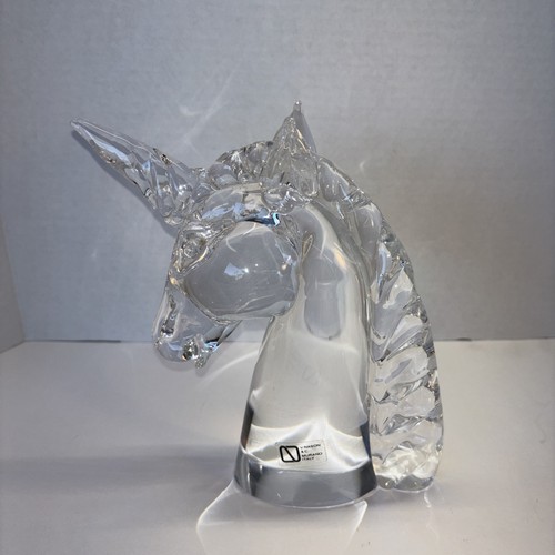 Unicorno vetro nason - vetro,
