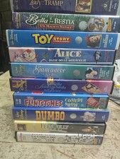 Lotto 10 Vhs Disney Originali