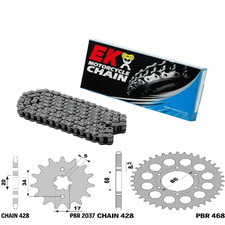 Kit trasmissione catena ek428d - catena,