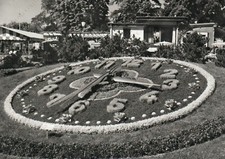 SWITZERLAND 1960c Geneve l’horloge fleurie Geneva flowery clock Postcard