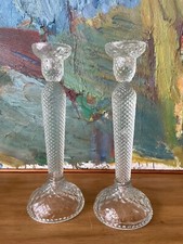 Coppia Di Candelabri In Vetro