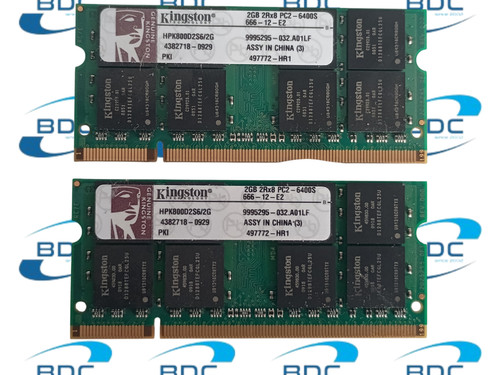 Memoria ram 4gb 2x2gb - 4gb, notebook