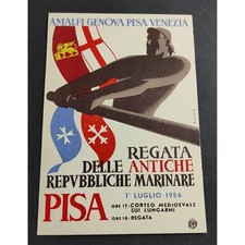 Cartolina Regata delle Antiche Repubbliche Marinare - 1956