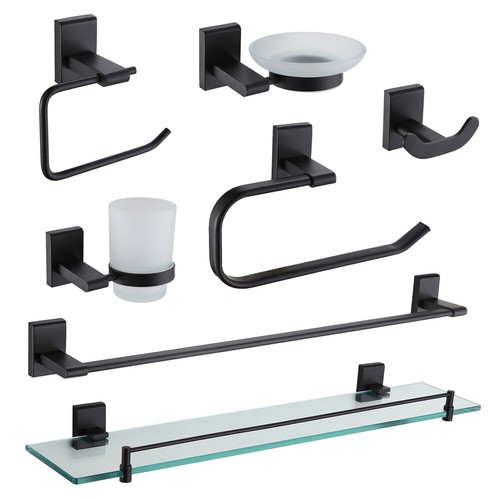 Accessori bagno nero opaco - bagno,