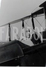 Foto vintage Italia, Roberto Farinacci in aeroplano, 1934, stampa 24x18 cm