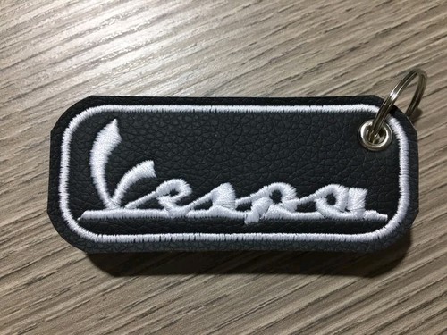 Portachiavi ricamato vespa - portachiavi,