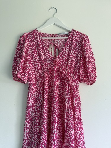 Abito midi zara rosa - zara,