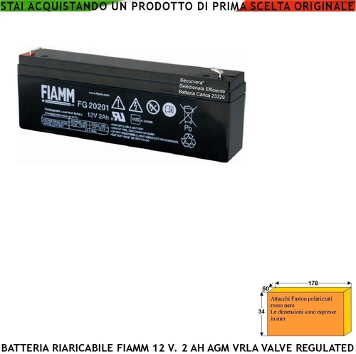 Batteria accumulatore 2 - v,