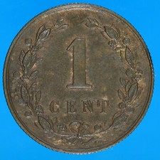 OLANDA CENT 1878 MONETA BRONZO NUMISMATICA DA COLLEZIONE COINS CURRENCY