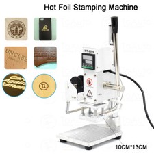 Timbratrice digitale a caldo 10*13CM 110V + supporto fai da te pelle logo bronzatura